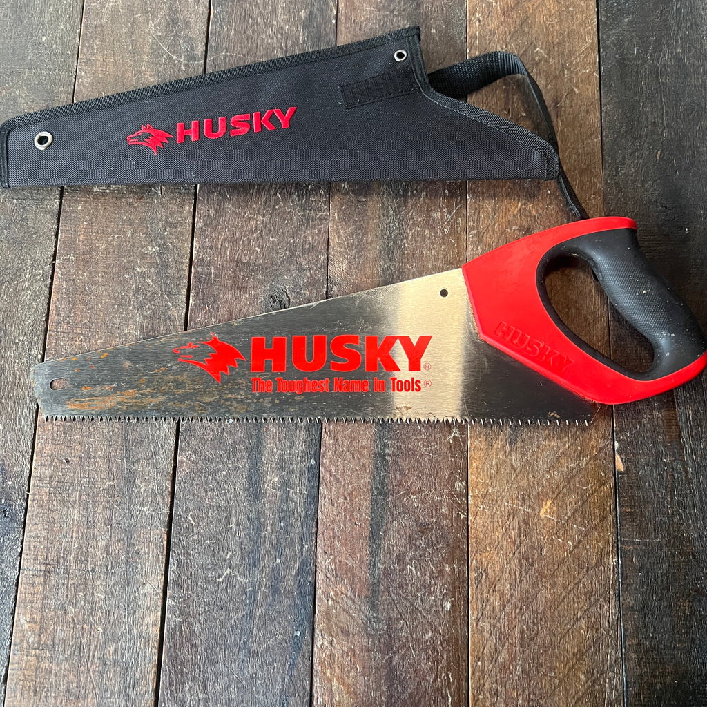 Husky Husky 15-inch Pro Hand Saw with Blade Sheath Gear Up