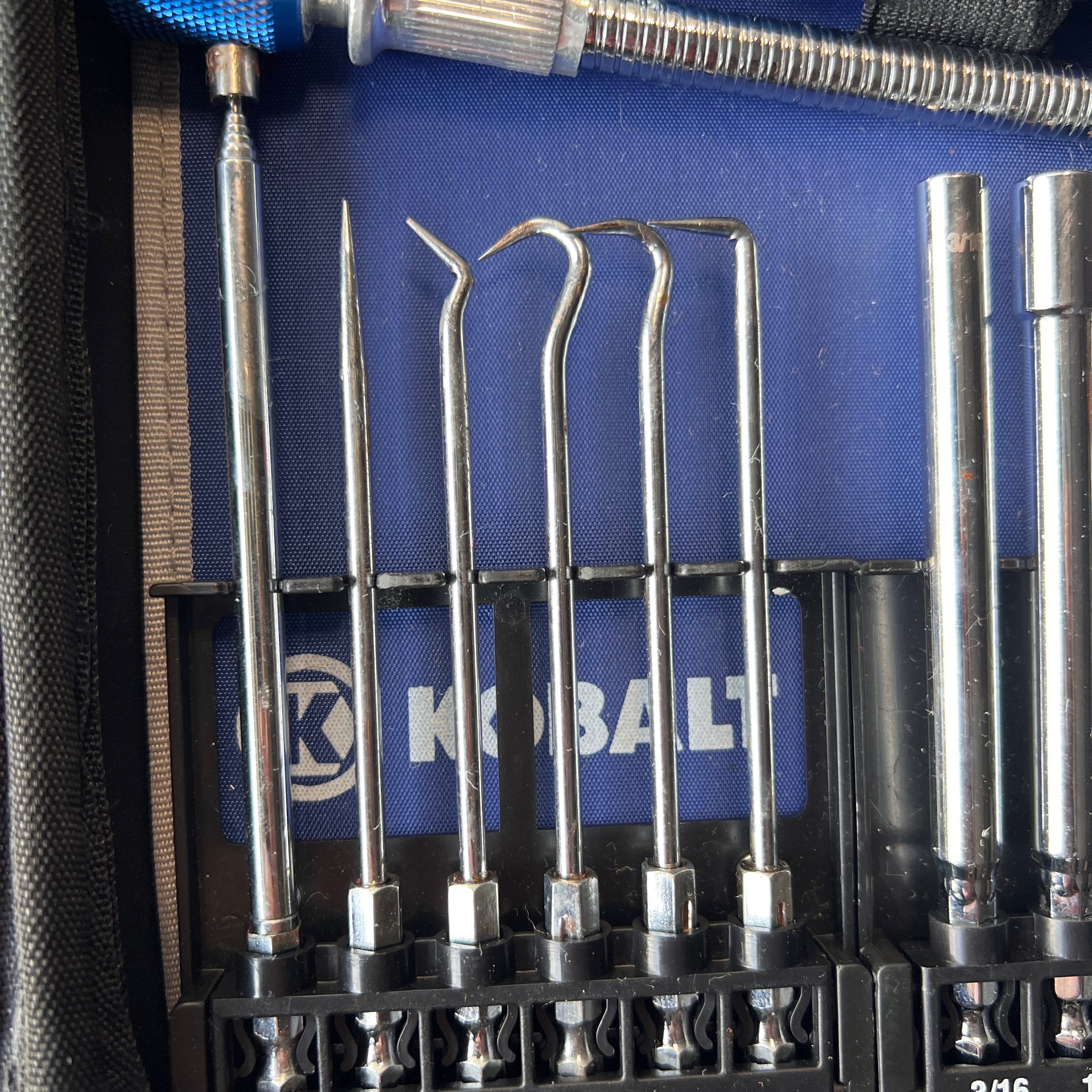 Kobalt Kobalt SpeedFit File Pick Screwdriver Socket Bit Set Gear Up