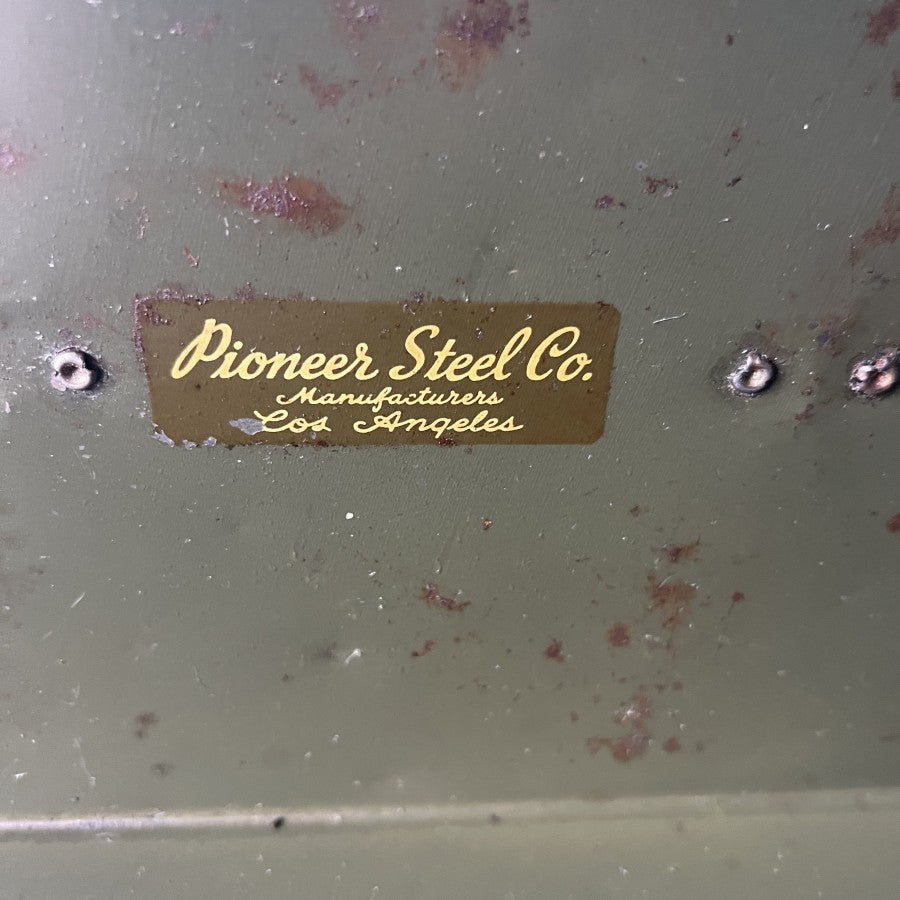 Other Vintage Pioneer Steel Co Green Metal Tool Box (USA) Gear Up