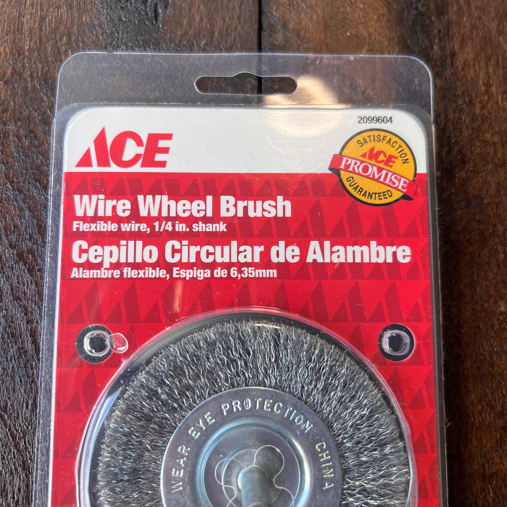 ACE ACE 3 in. Fine Wire Wheel Brush w/ 1/4 in. Shank Gear Up