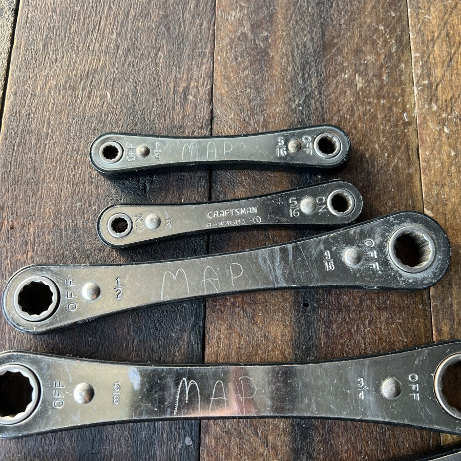 Craftsman 6 Piece Ratcheting Box End Wrench Set (USA)