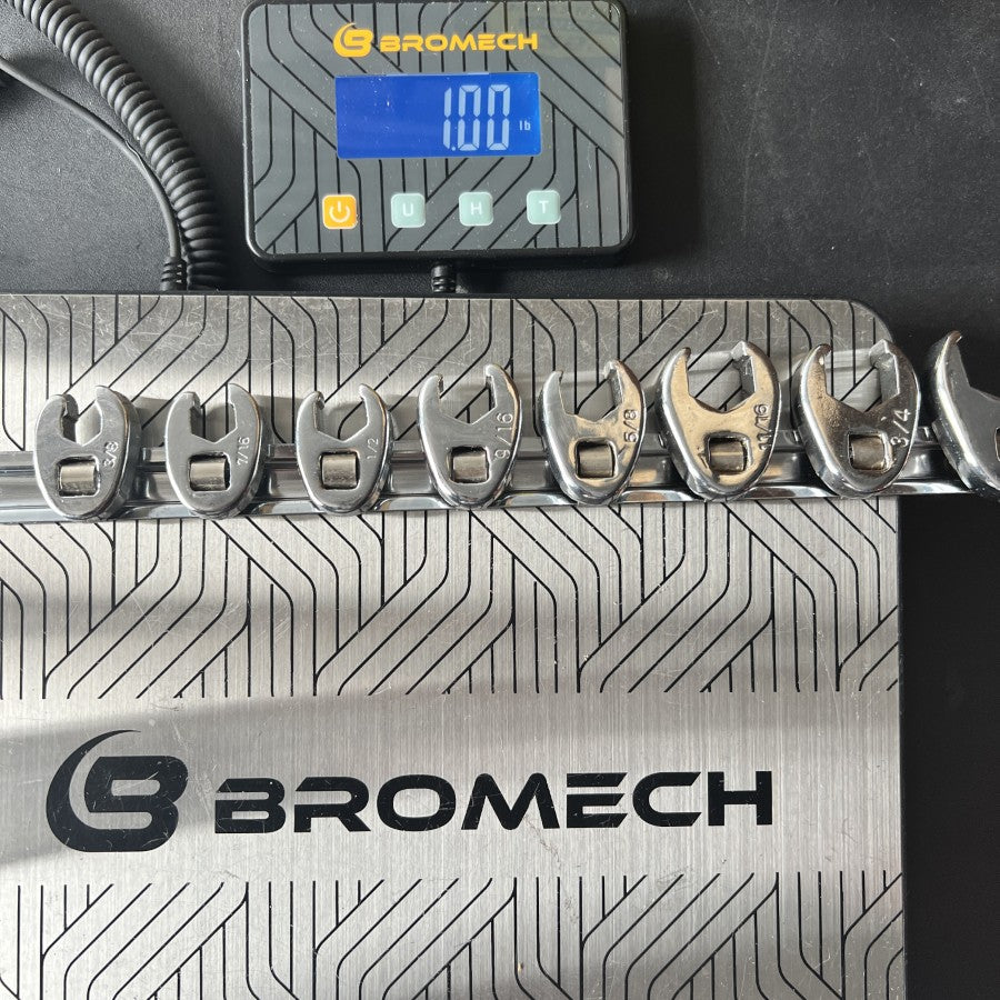 Unknown 8-Piece 3/8-Inch Drive SAE Crowfoot Wrench Set Gear Up