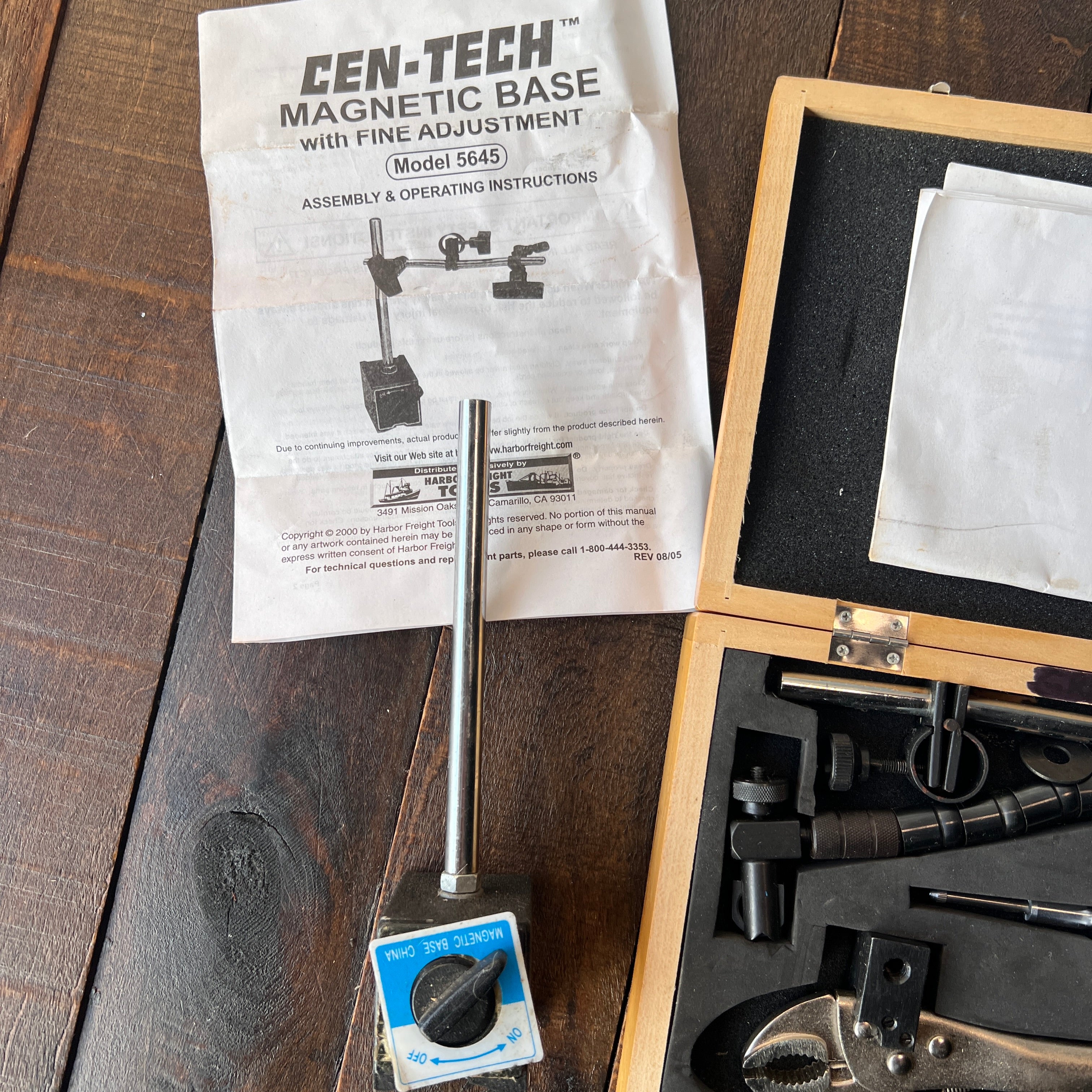 Unknown Precision Dial Indicator Gauge with Magnetic Base Stand Gear Up