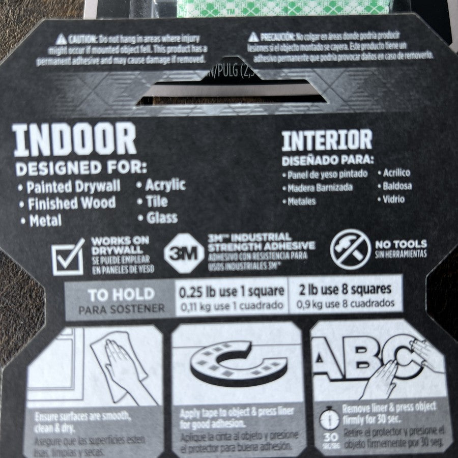 Scotch-Mount Indoor Double Sided Mounting Squares 11H-SQ-D (sold individually)