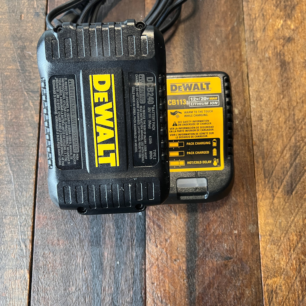 DeWalt DeWalt DCB240 20V MAX 4.0Ah Battery DCB113 Charger Combo Gear Up