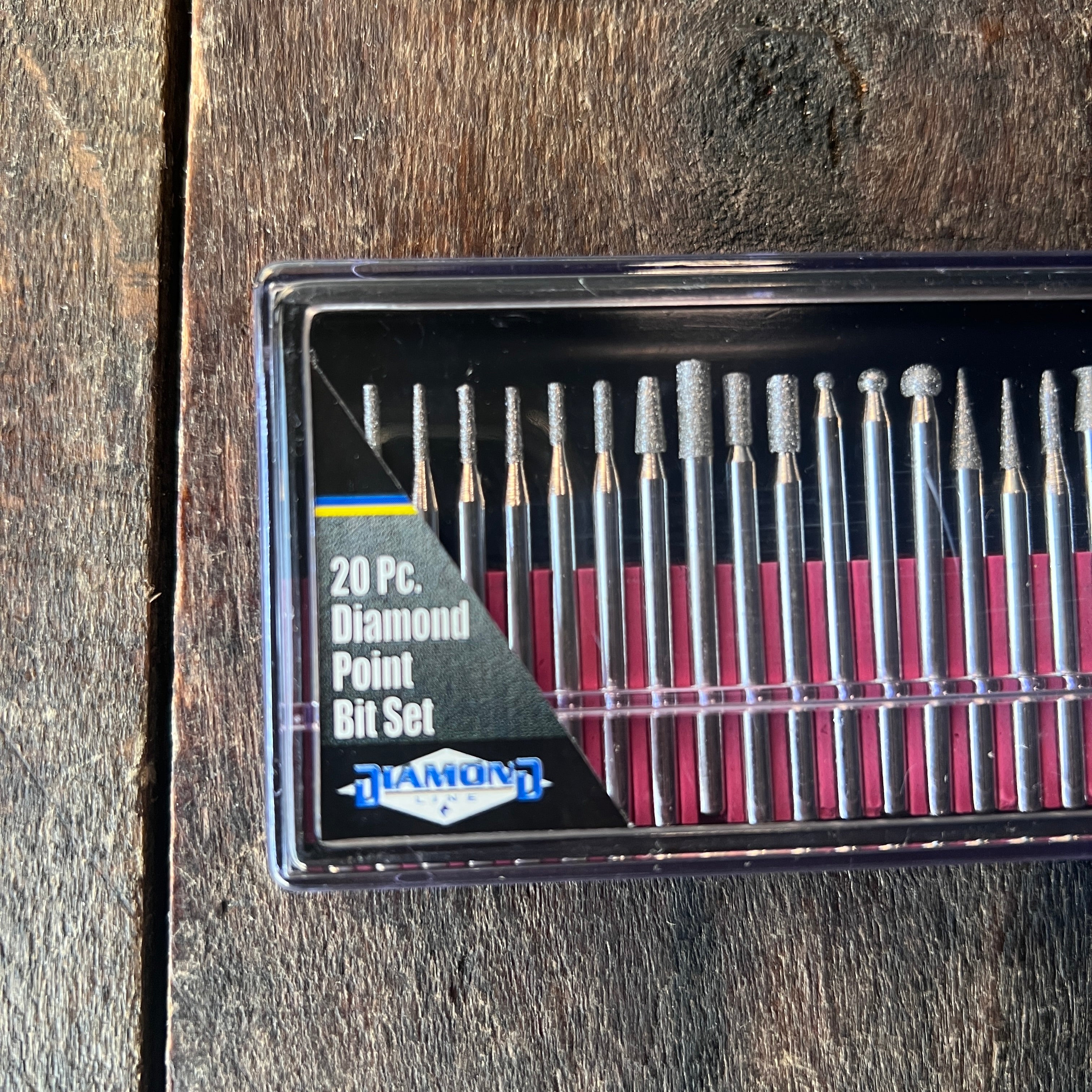 Homier 20-Piece Diamond Point Rotary Tool Bit Set Gear Up