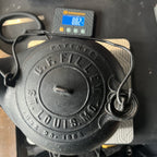 Other G.F. Filley Antique Cast Iron Tea Kettle with Swivel Lid Gear Up