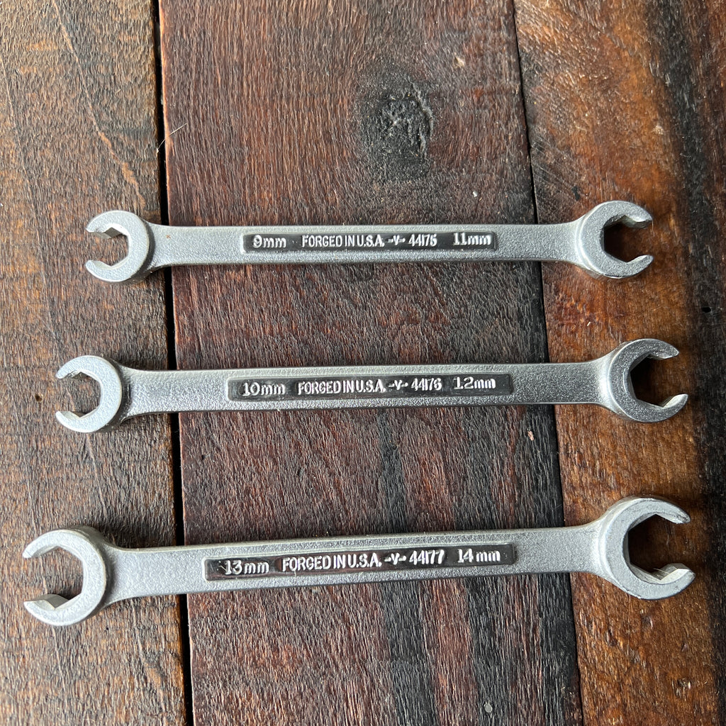 Craftsman Craftsman 3 Piece Metric Flare Nut Line Wrench Set 9x11 10x12 13x14mm (USA) Gear Up