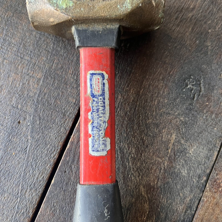 Proto Proto 1430G 1.5 lb Brass Hammer Fiberglass Handle Gear Up
