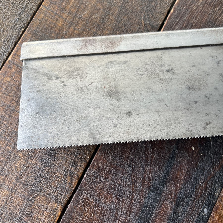 Unknown Vintage Wood Handle Dovetail Hand Saw Gear Up