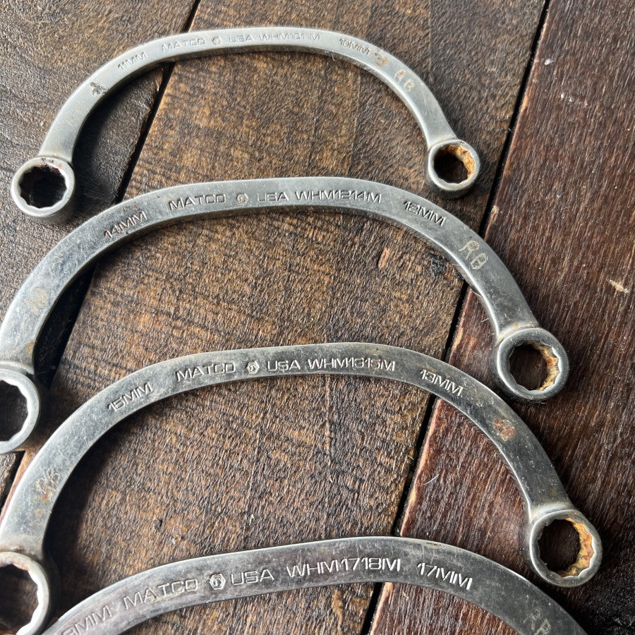Matco Matco Tools 4 Piece Metric Half Moon Wrench Set WHM1018 (USA) Gear Up