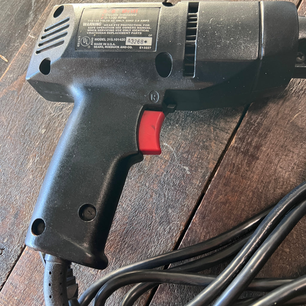 Craftsman Craftsman 3/8-Inch Corded Variable Speed Drill Made in USA