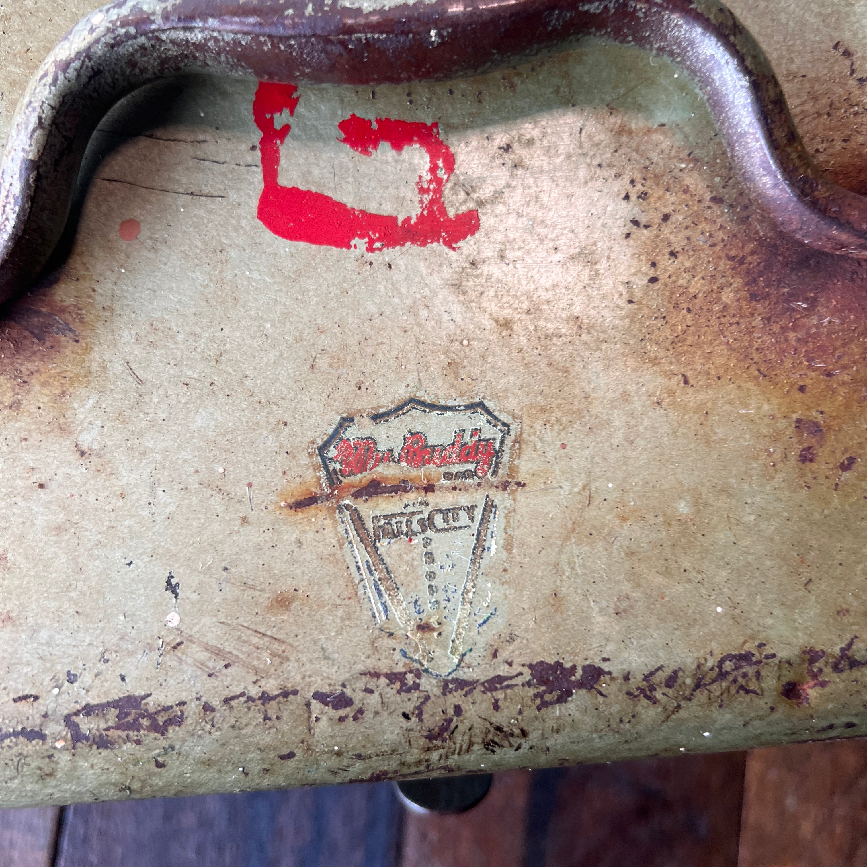 Unknown Vintage Union Metal Multi-Level Toolbox Tool Storage Gear Up