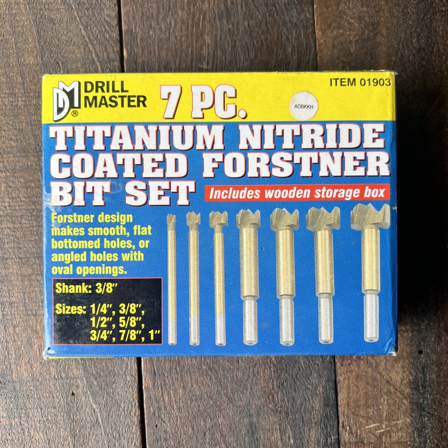 Other Drill Master 01903 7 Piece Titanium Forstner Bit Set Gear Up