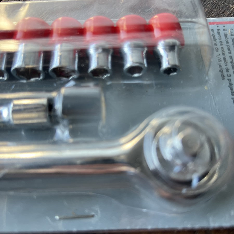 Task Force 10 Piece Quarter Inch Drive SAE Socket Set