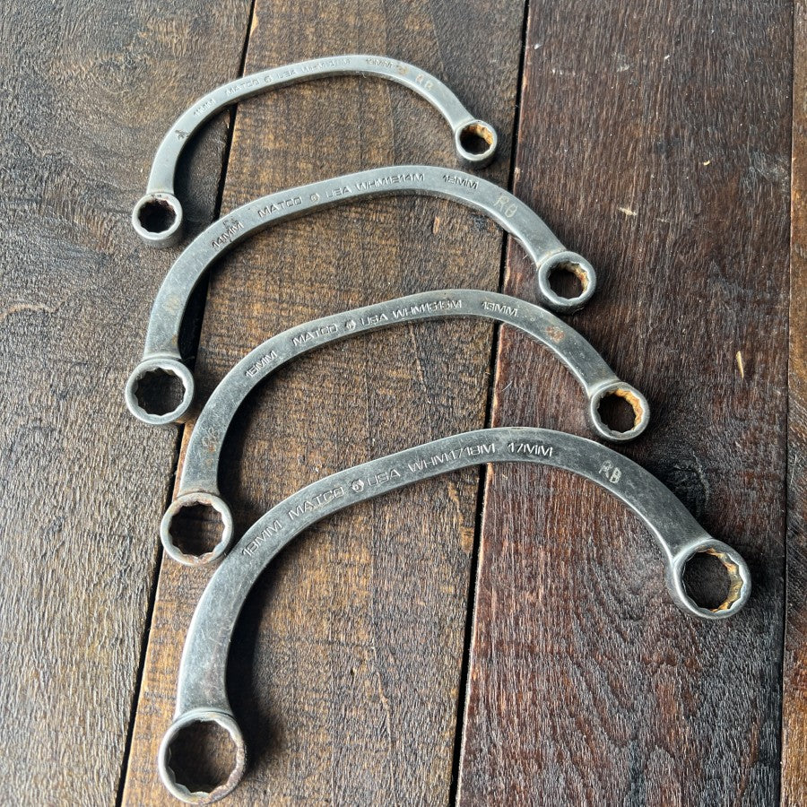 Matco Matco Tools 4 Piece Metric Half Moon Wrench Set WHM1018 (USA) Gear Up