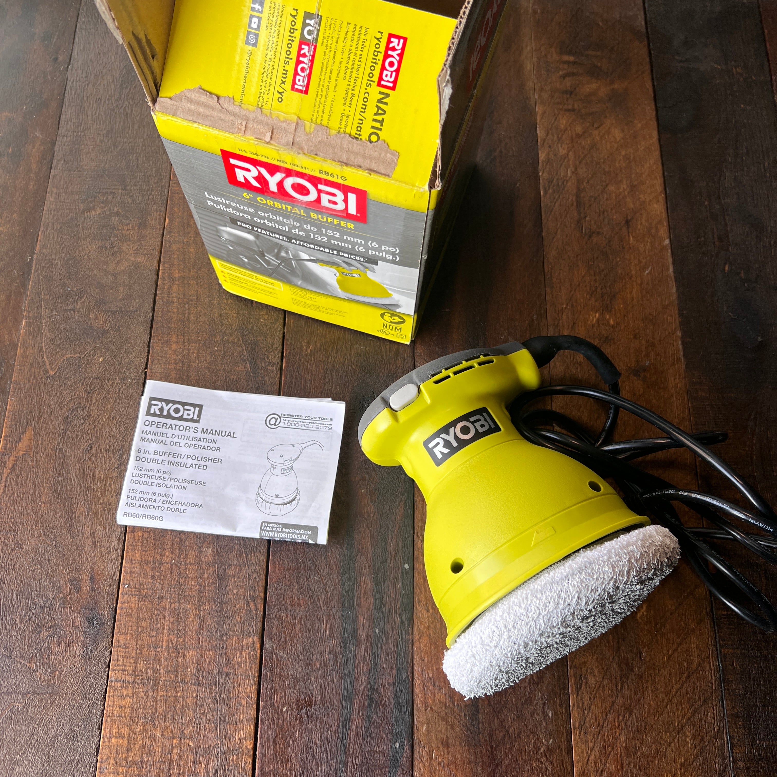 Ryobi Ryobi 6 Inch Orbital Buffer Polisher RB60G Gear Up