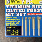 Other Drill Master 01903 7 Piece Titanium Forstner Bit Set Gear Up