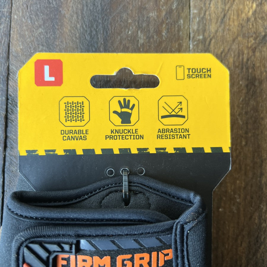 Firm Grip Trademaster Durable Canvas Work Gloves Large