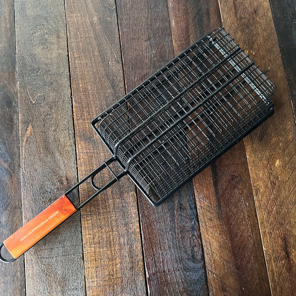 Brinkmann Charcoal Champion Hinged Wire Grilling Basket Gear Up