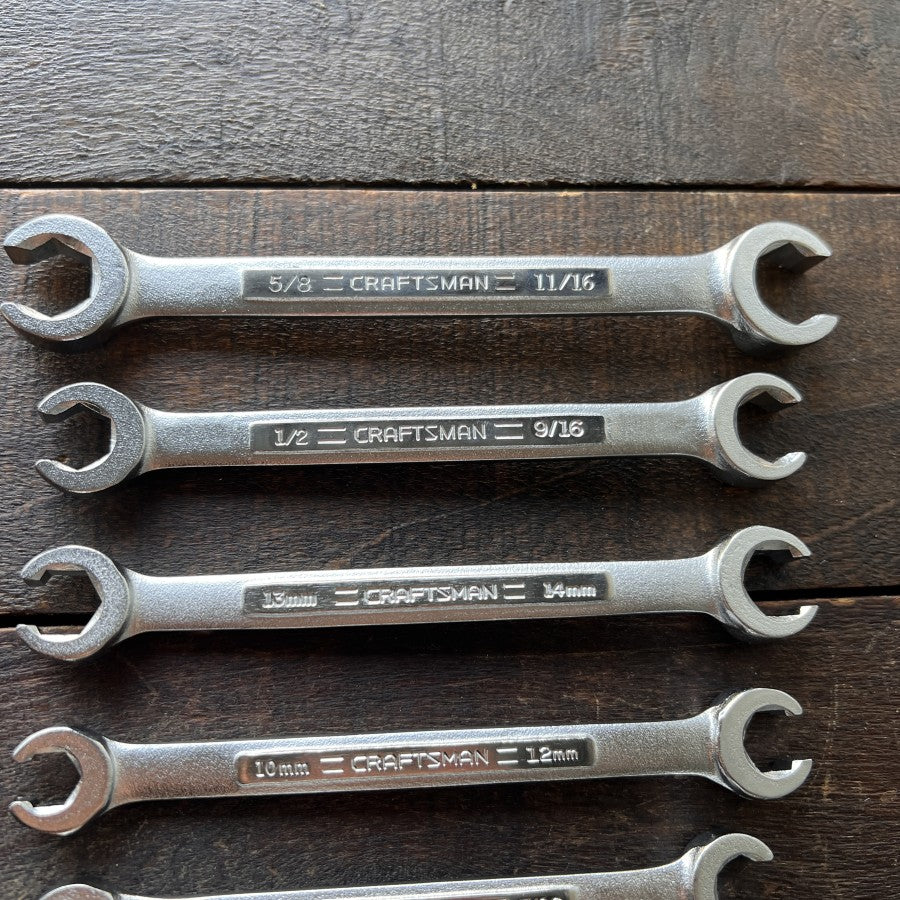 Craftsman Craftsman Flare Nut Wrench Set SAE Metric 5-Piece (USA) Gear Up