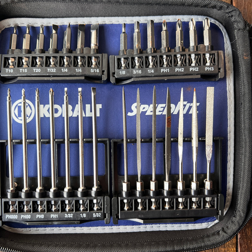 Kobalt Kobalt SpeedFit File Pick Screwdriver Socket Bit Set Gear Up