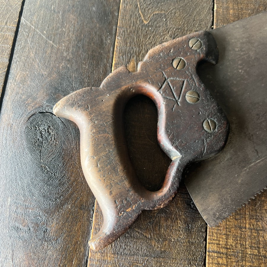 Other Henry Disston & Sons No. 12 Antique Hand Saw Gear Up