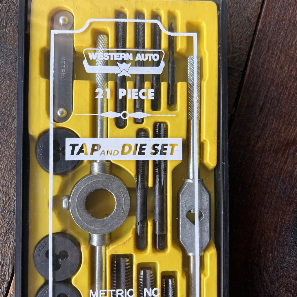 Western Auto Western Auto 21 Piece Tap and Die Set Metric Inch Gear Up