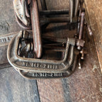 Billings & Spencer Lot of 8 Vintage 2-Inch C-Clamps (USA) Gear Up
