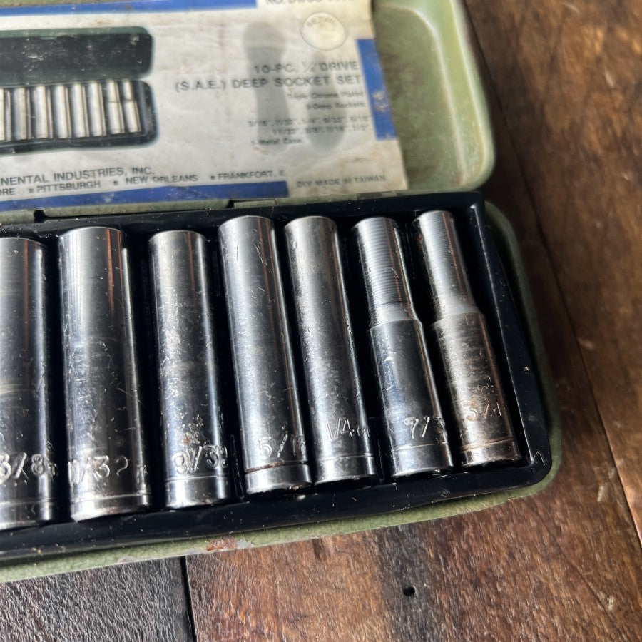 Other Continental Industries DWSS-1410 1/4-Inch Drive SAE Deep Socket Set Gear Up
