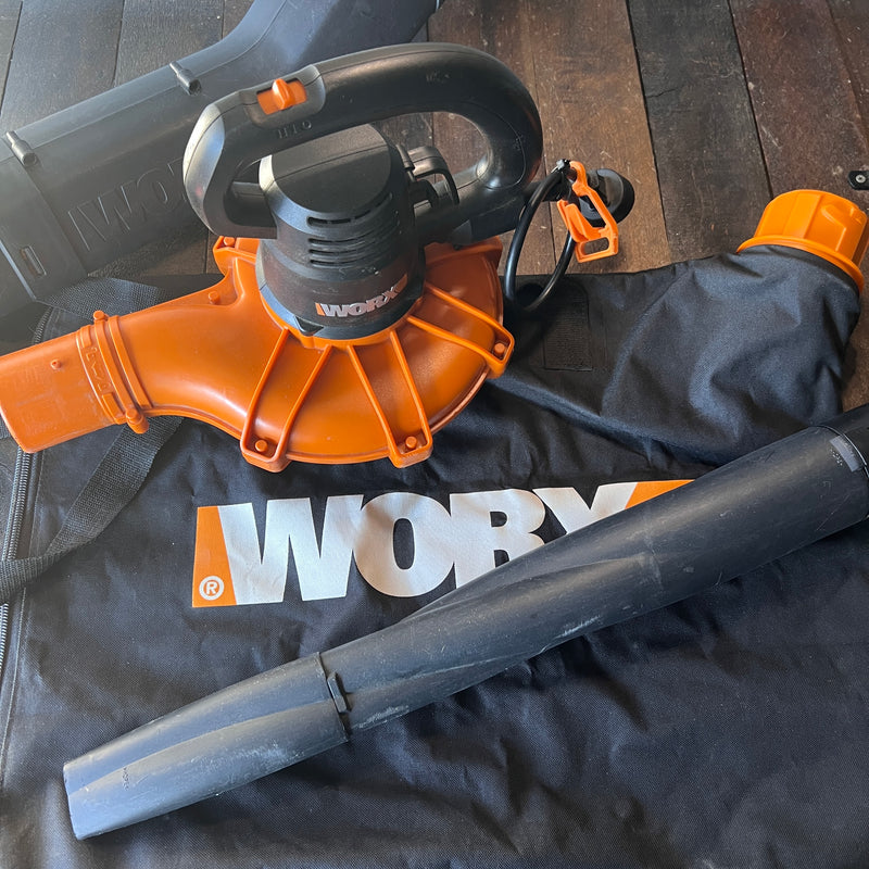WORX Worx WG508 Blower/Vacuum/Mulcher With Accessories (Bag & Tubes)