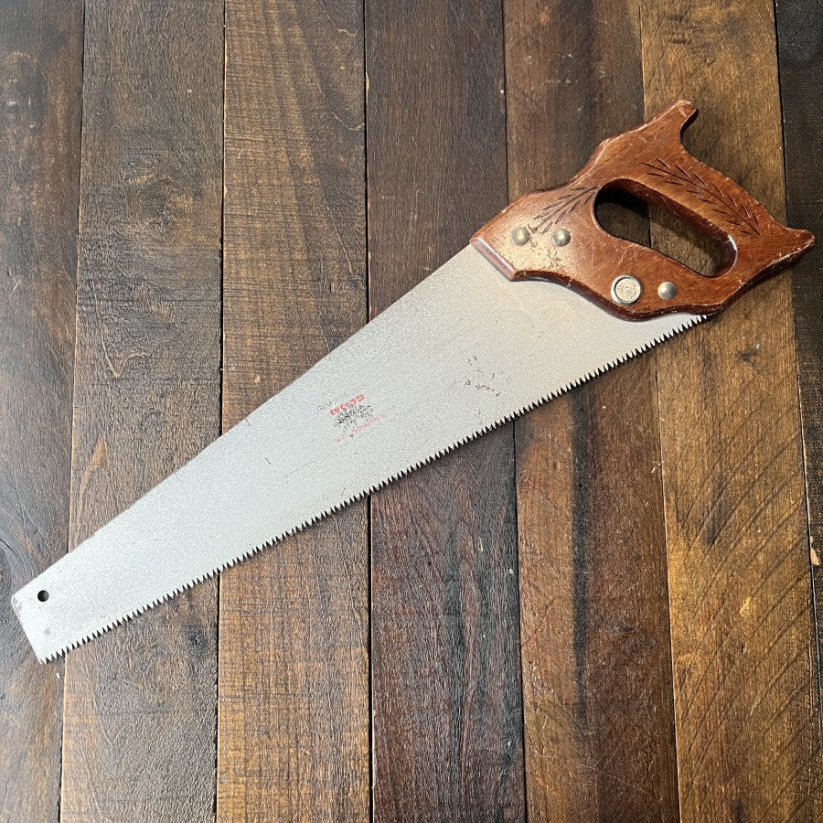 Master Mechanic Wood Wolverine Fine Tooth Hand Saw