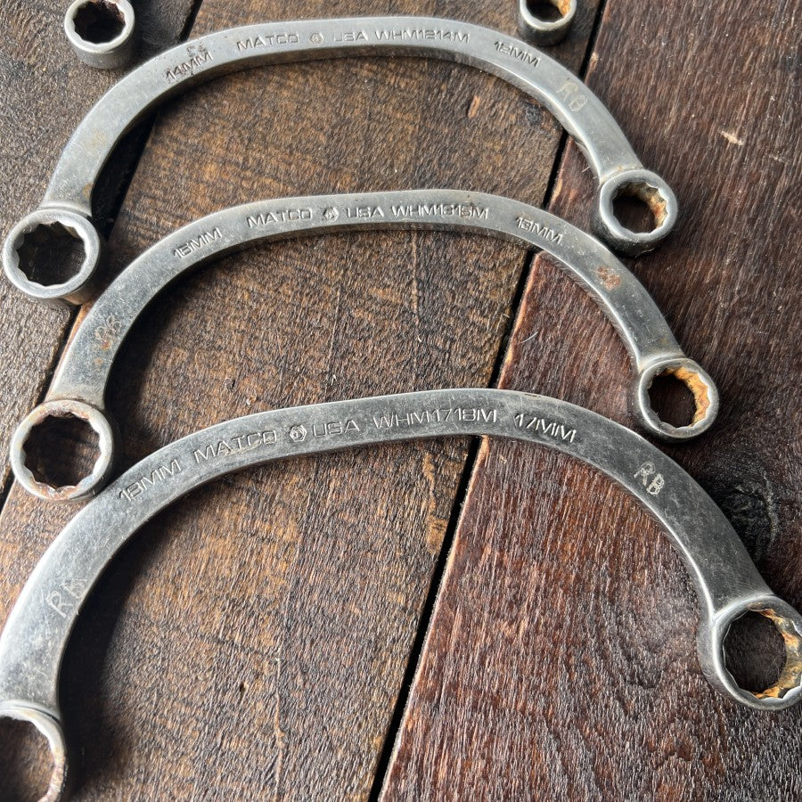 Matco Matco Tools 4 Piece Metric Half Moon Wrench Set WHM1018 (USA) Gear Up