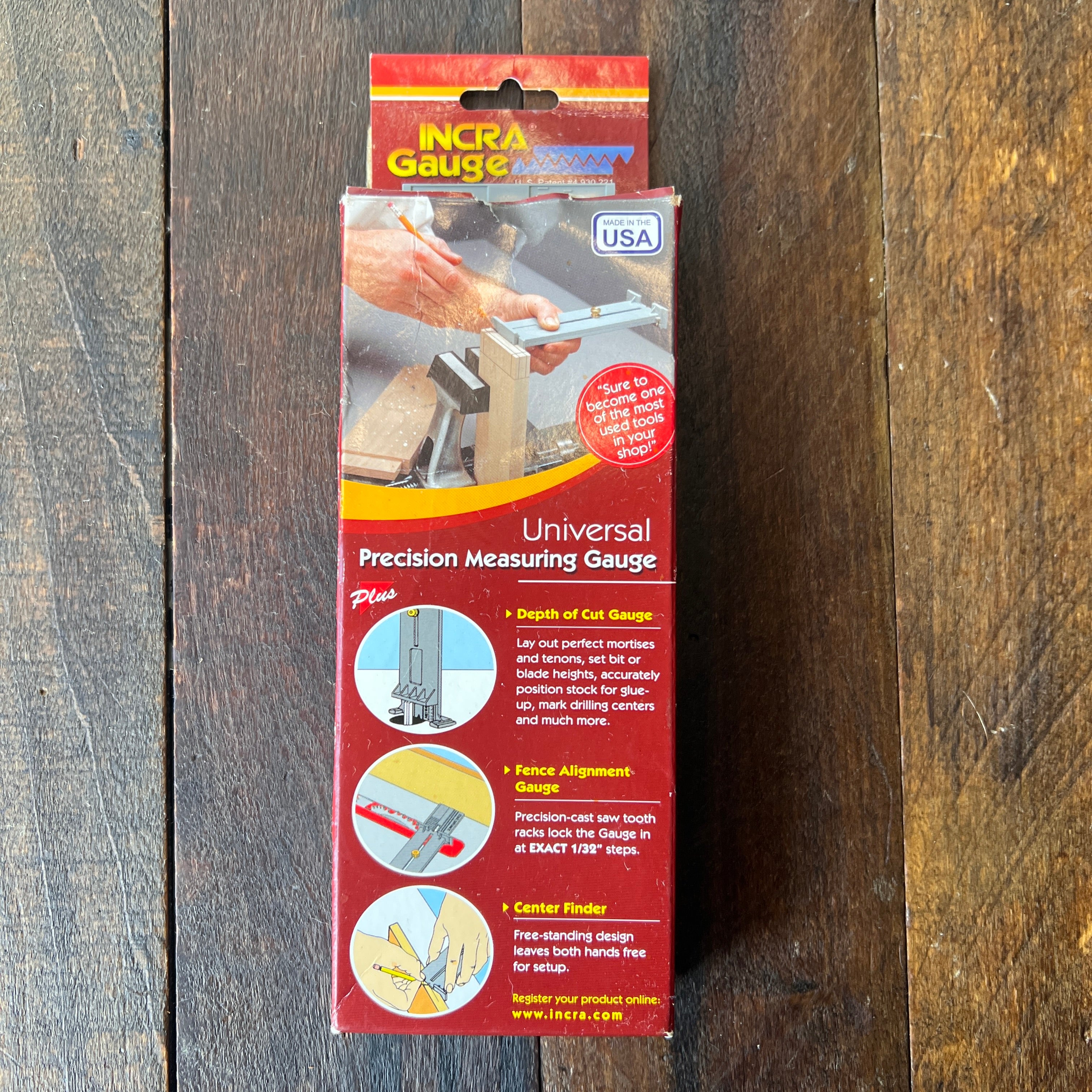 INCRA INCRA Precision Marking Gauge Versatile Woodworking Tool (USA) Gear Up