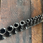 E Torx Socket Set with Rail External Star Bit Sockets