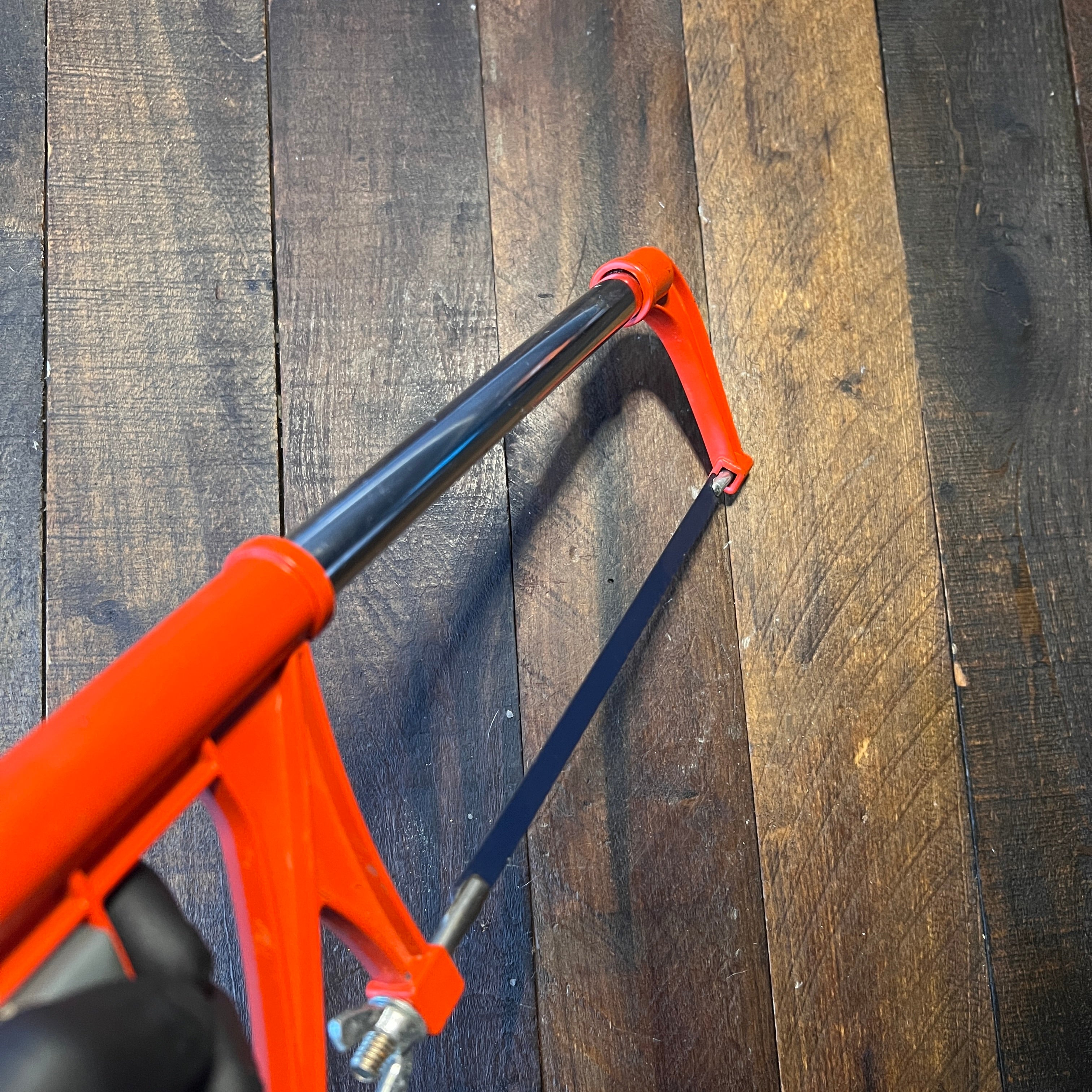 Unknown Orange Hacksaw Hand Saw Gear Up