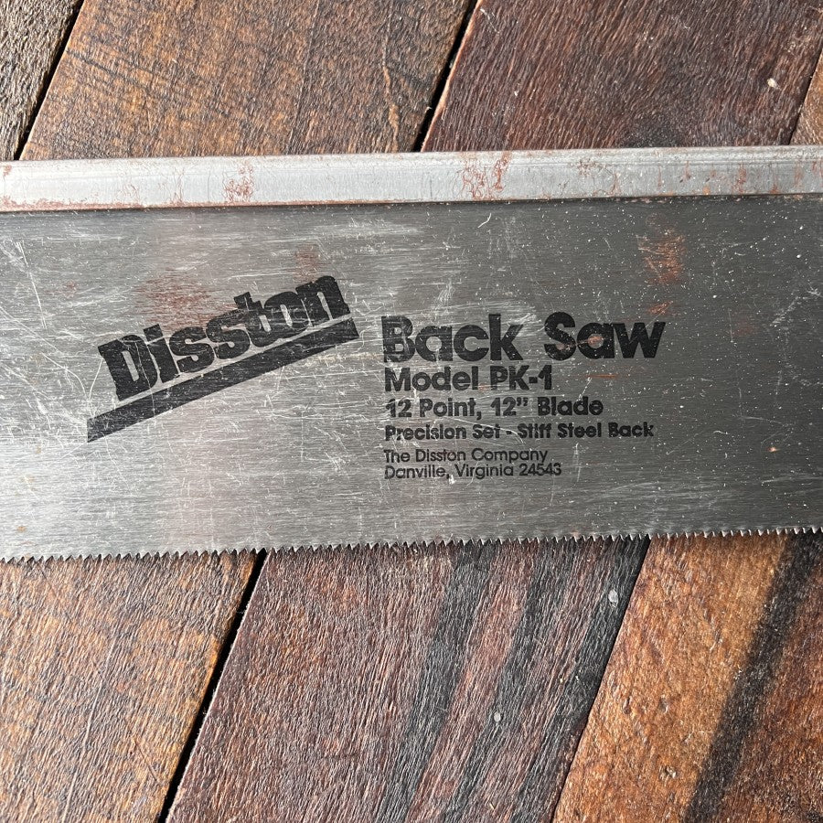 Disston PK-1 12 Inch Back Saw (USA)