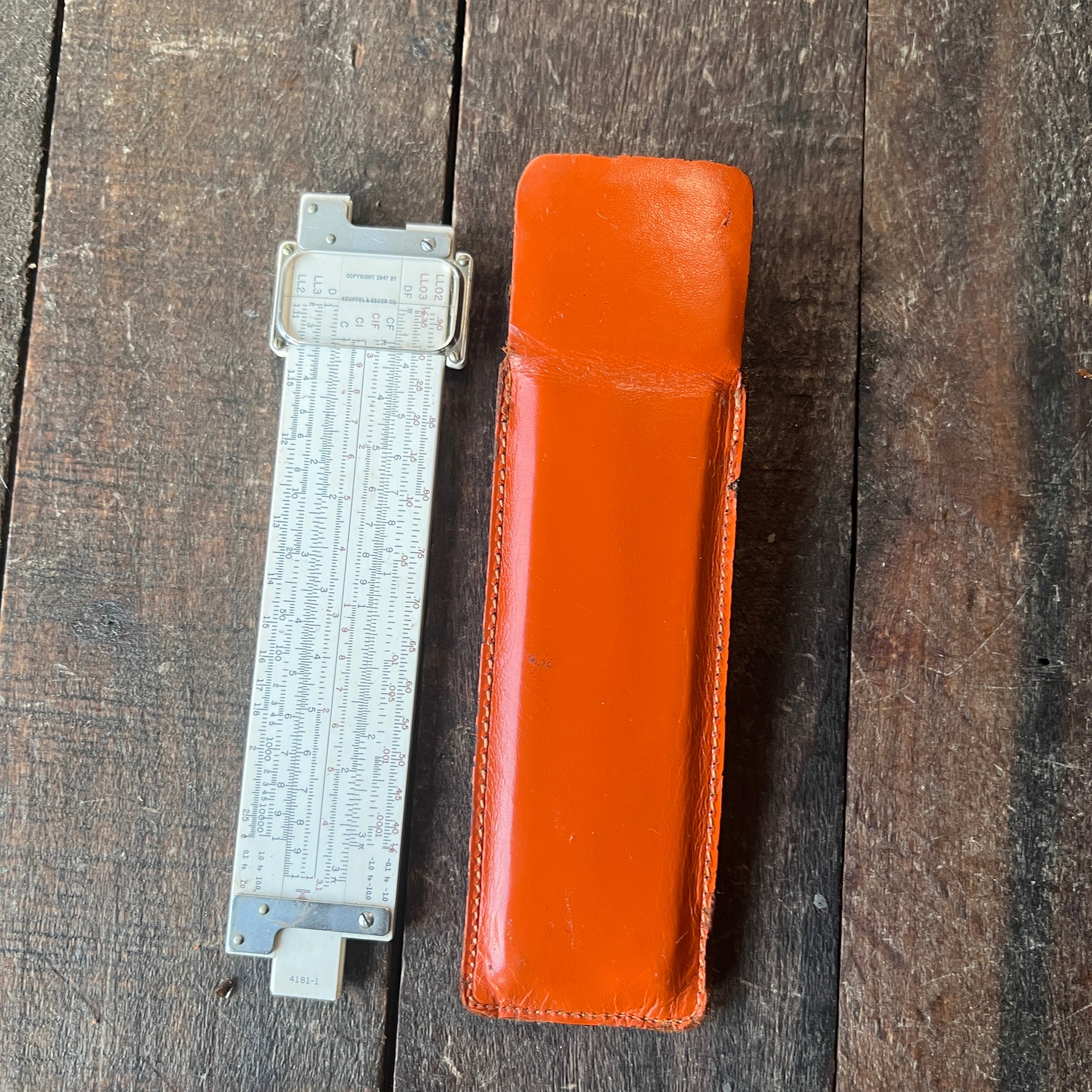 Keuffel & Esser Vintage K&E 4181-1 Log Log Duplex Decitrig Slide Rule (USA) Gear Up