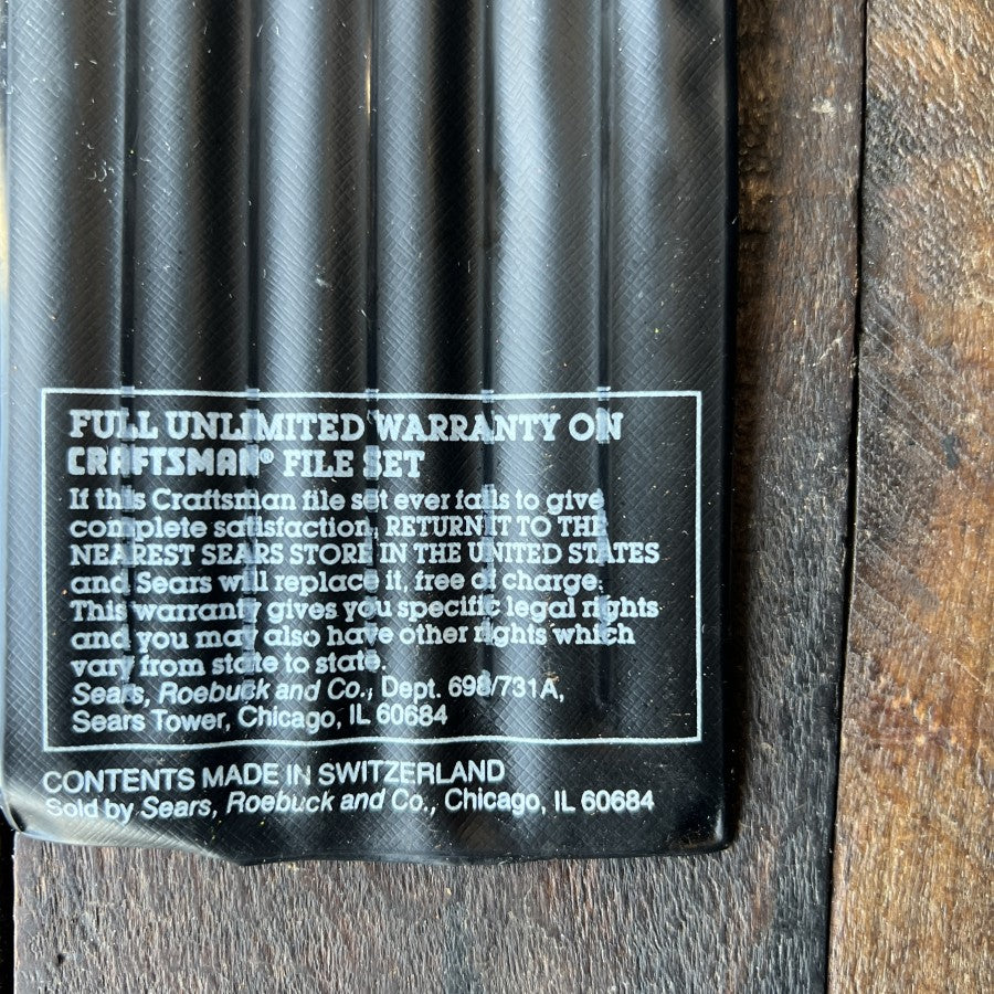 Craftsman 36757 Six Piece 5-1/2 Inch Needle File Set (Switzerland)