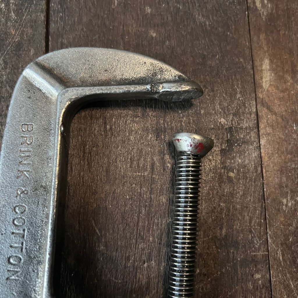 Brink & Cotton Vintage No. 143 3-Inch C-Clamp Made in USA