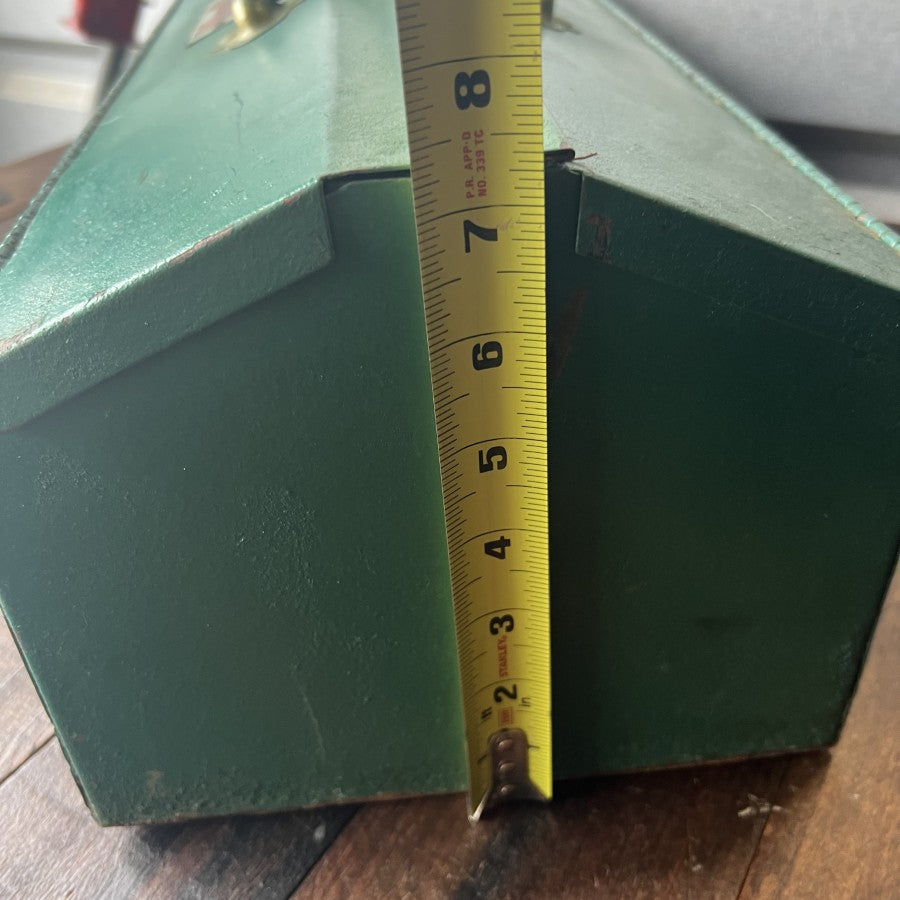 Other PARK Vintage Metal Toolbox Model 802 Green Gear Up