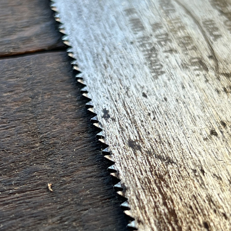 Disston D-23 26 Inch Vintage Hand Saw Wood Handle (USA)