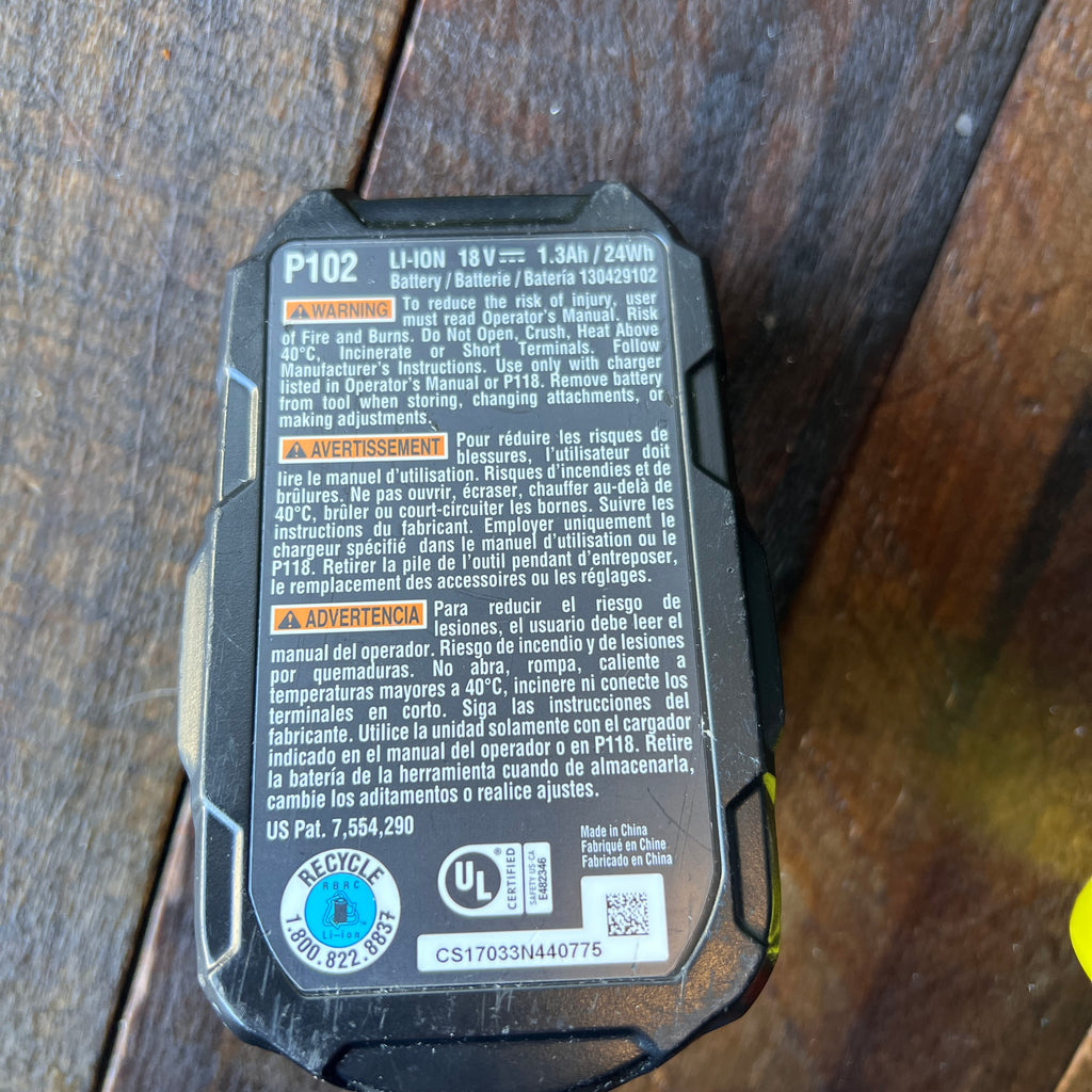 Ryobi Ryobi P271 18V 1/2 Inch Drill Driver with Battery, Charger, & Bag Gear Up