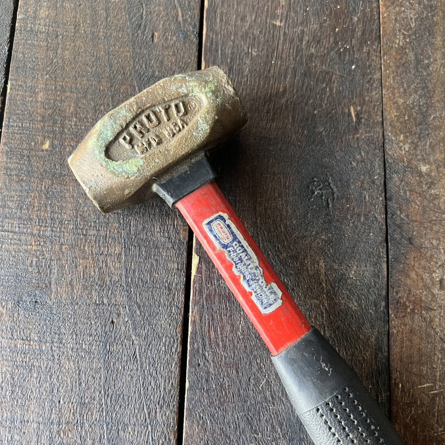 Proto Proto 1430G 1.5 lb Brass Hammer Fiberglass Handle Gear Up