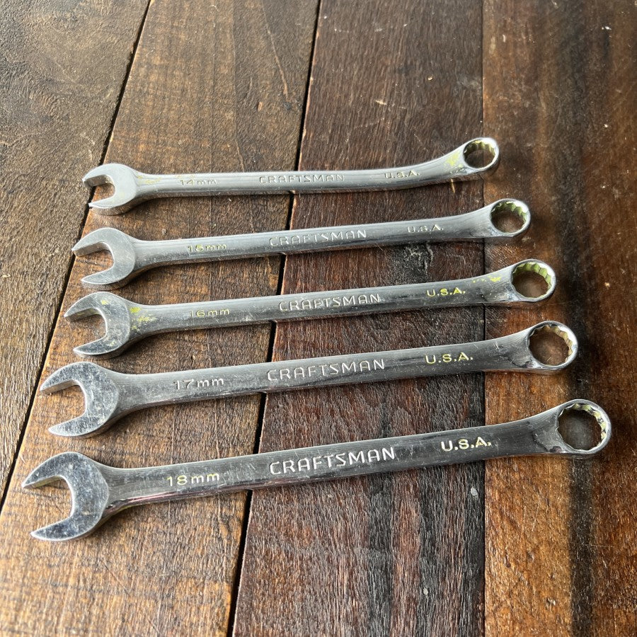 Craftsman Craftsman Professional 5 Piece Metric Combination Wrench Set (USA) Gear Up