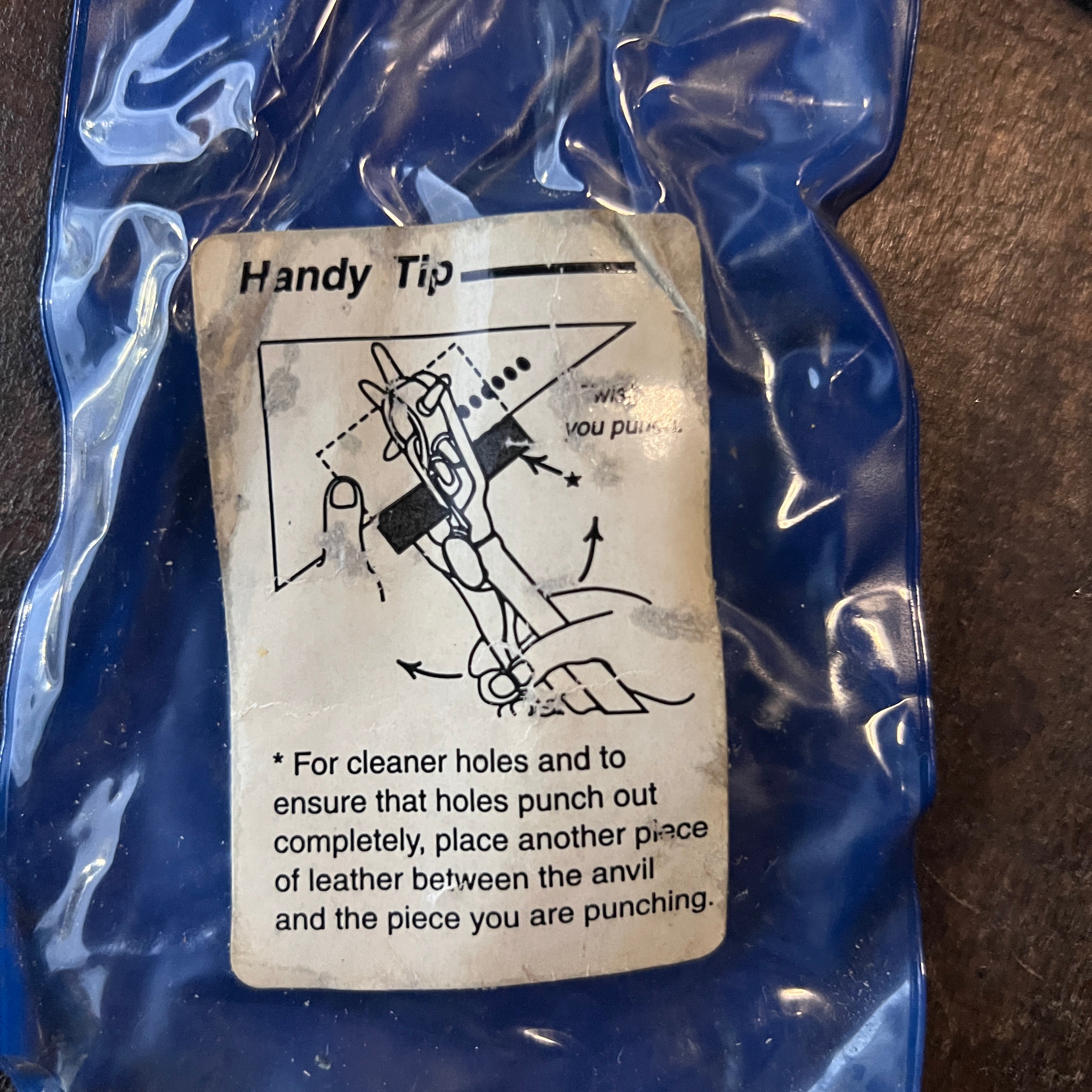 Unknown Revolving 6-Size Leather Hole Punch Pliers