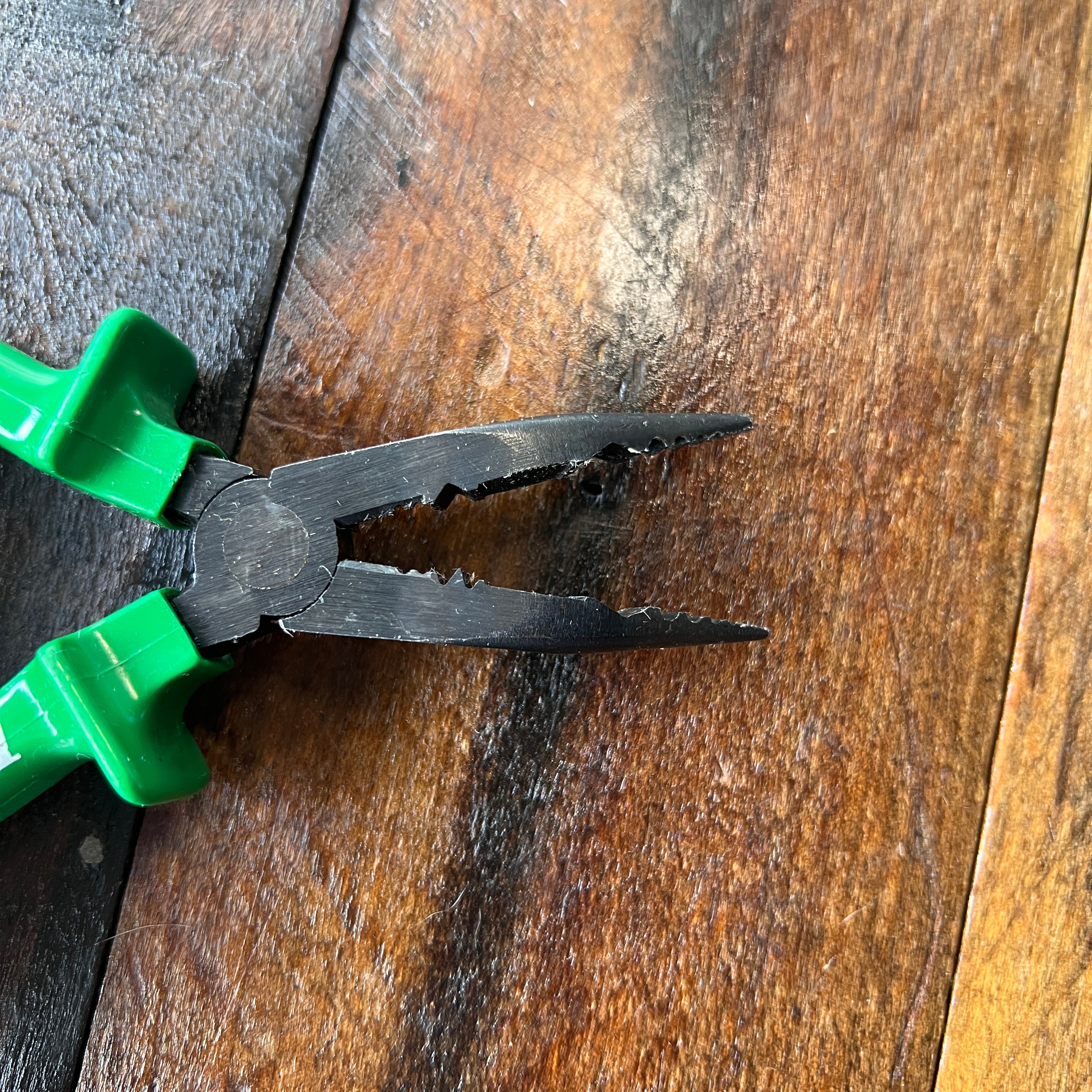 Unknown BAR Bent Tip Needle Nose Pliers with Grip Handles Vintage Gear Up