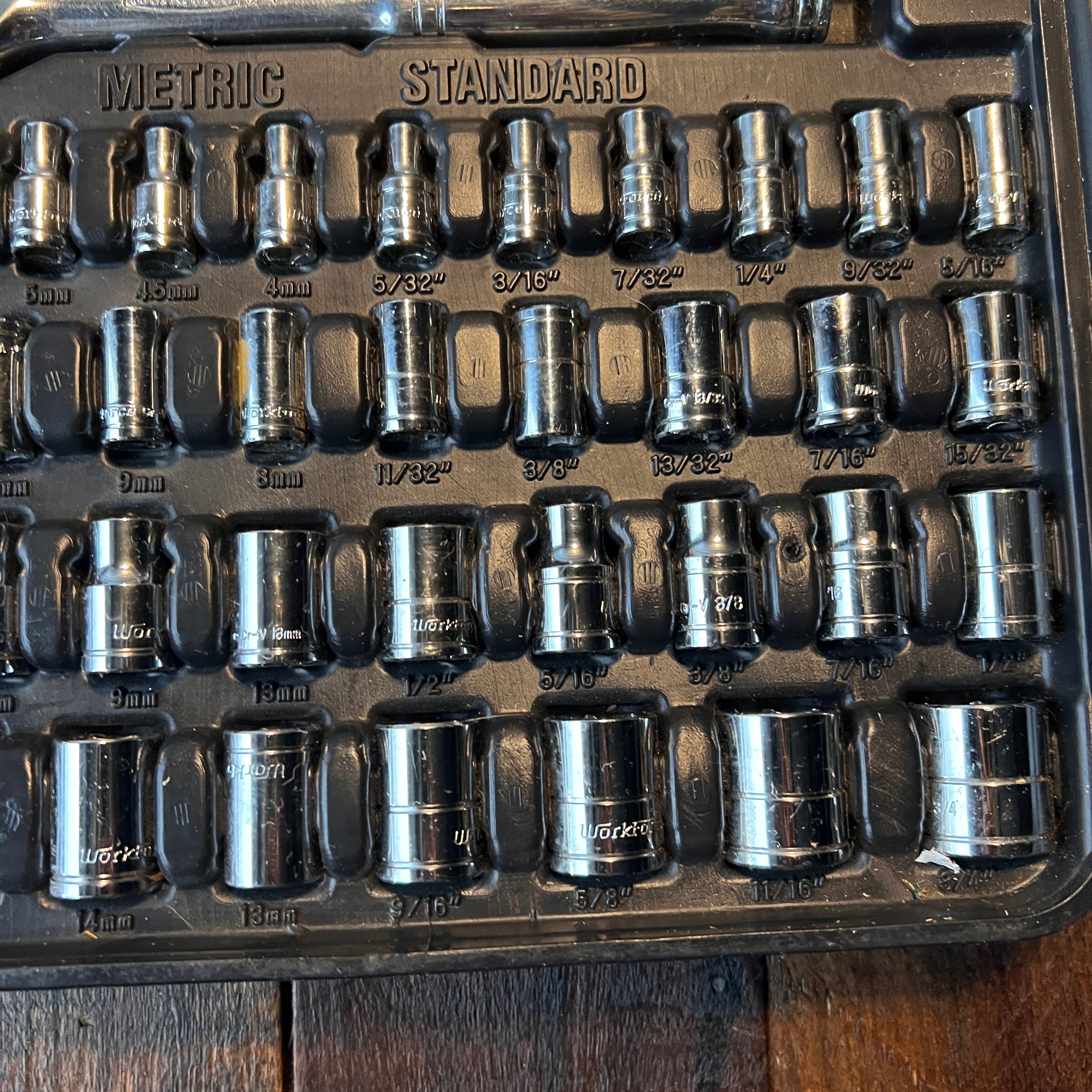 Other Workforce Incomplete Mechanic Tool Set with Wrenches & Case Gear Up