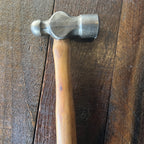 Unknown Restored Vintage Ball Peen Hammer Wooden Handle 12.5 Inch Handle 1 Lb Gear Up