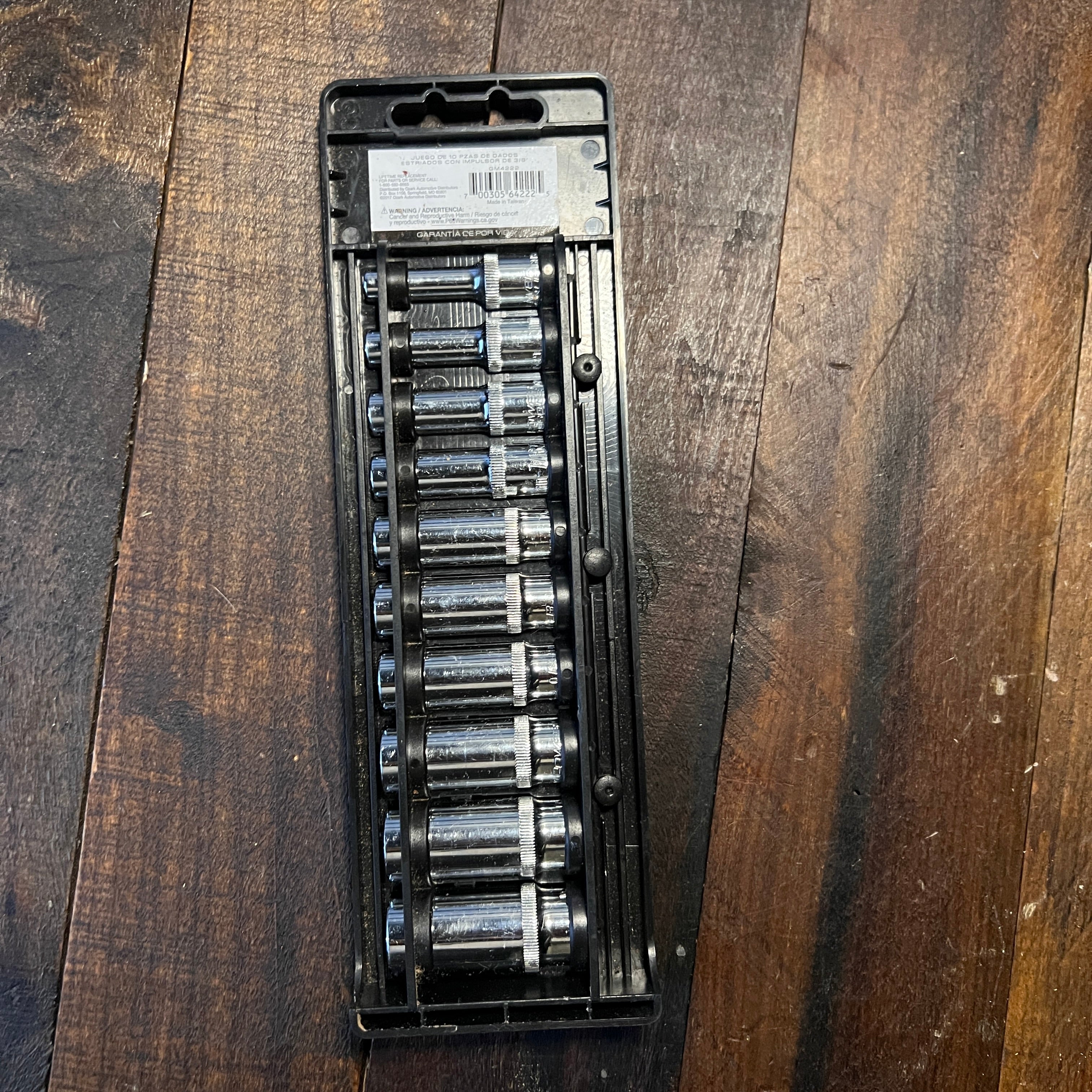 Other Power Torque 10 Piece 3/8 Inch Drive Deep Spline Socket Set Gear Up